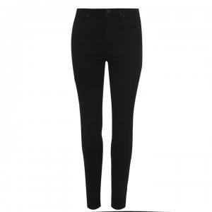 Hudson Barbara High Rise Super Skinny Jeans - BLACK