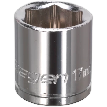 image of Siegen 3/8" Drive Hexagon WallDrive Socket Metric 3/8" 17mm