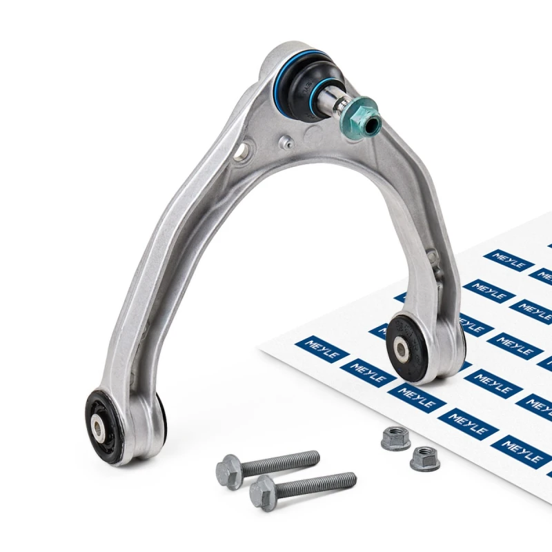 Image of MEYLE 116 050 0017/S Suspension arm Control Arm, Aluminium, Original Quality, Upper, with ball joint, with fastening/mounting material Aluminium Track