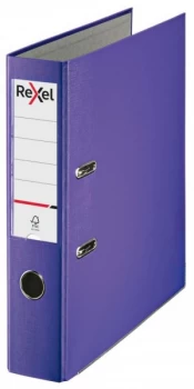 Image of Rexel Lever Arch File ECO A4 PP 75mm Purple Box 20