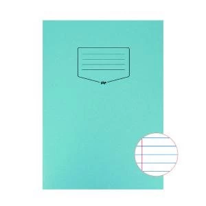 Image of Silvine Tough Shell Exercise Book Ruled A4 Blue Pack of 25 EX144