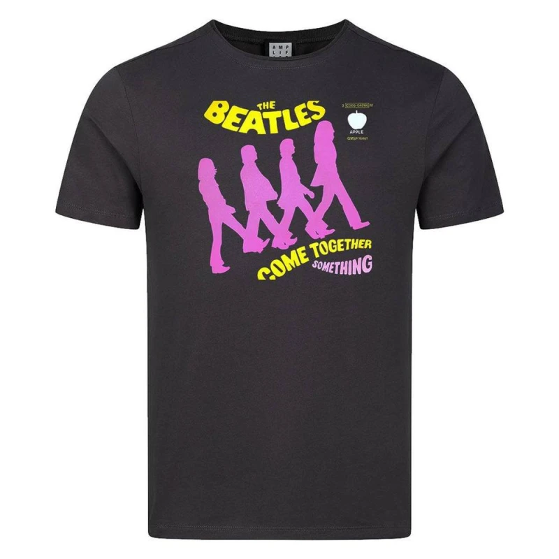 Image of Amplified Mens Come Together The Beatles T-Shirt in Charcoal Size: Large Charcoal Male L