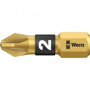 Image of Wera BiTorsion Diamond Pozi Screwdriver Bits PZ2 25mm Pack of 10