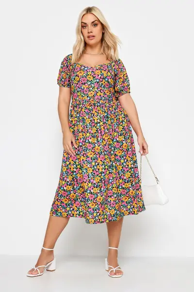 Image of Yours Midaxi Dress Yellow