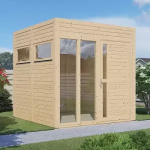 Image of Rowlinson Bertilo Cubus 2 Office in Natural Finish, Natural