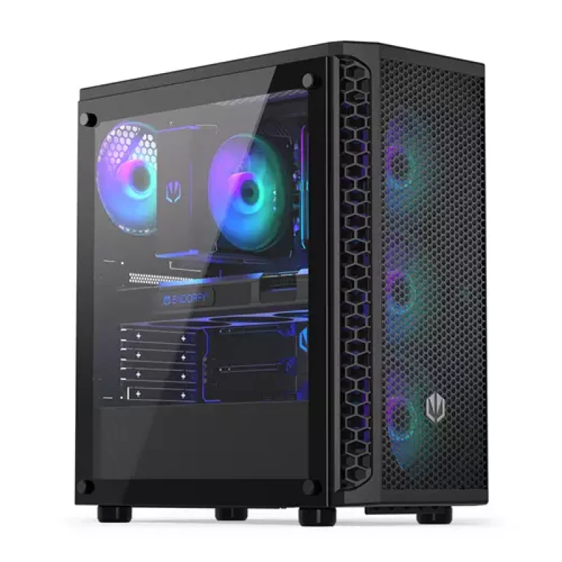 Image of ENDORFY Signum 300 ARGB - Black, ATX, micro ATX, Mini-ITX, Multi, 4x 120mm ARGB fans - Black PC Case - EY2A006