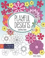 Image of playful designs coloring book 18 fun designs see how colors play together c