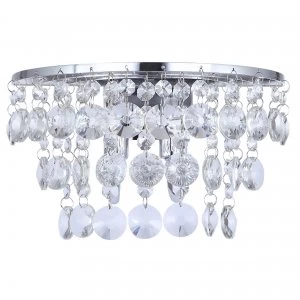 Image of Litecraft Diego Chrome Wall Light