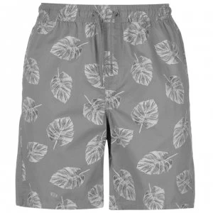 image of Pierre Cardin AOP Dock Shorts Mens - Grey Palm