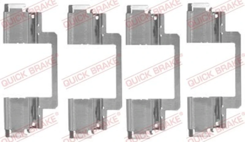 Image of QUICK BRAKE Brake pad fitting kit QUICK BRAKE 109-1774