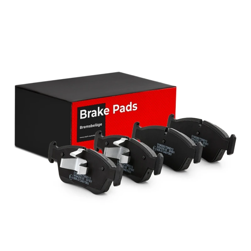 Image of RIDEX 402B0334 Brake pad set Front Axle, excl. wear warning contact, with anti-squeak plate Brake Pad Set,disc brake (402)