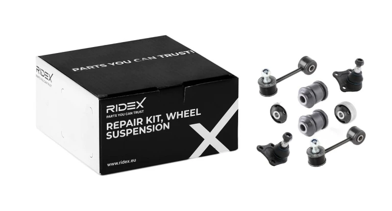 Image of RIDEX 771R0163 Repair Kit, wheel suspension Front axle both sides Steel Repair Kit,wheel suspension (771)