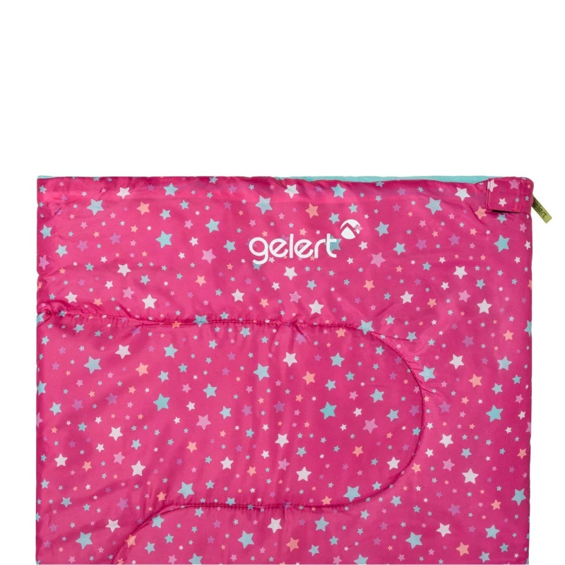 Image of Gelert Printed Sleeping Bag Junior - Pink Pink One Size