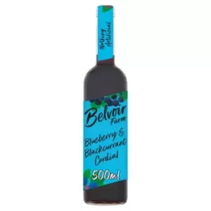 image of Belvoir Blueberry & Blackcurrant Cordial, 500ml