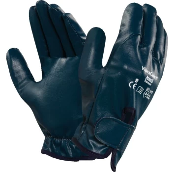 image of 07-112 VibraGuard Fully Coated Blue Gloves - Size 8 - Ansell