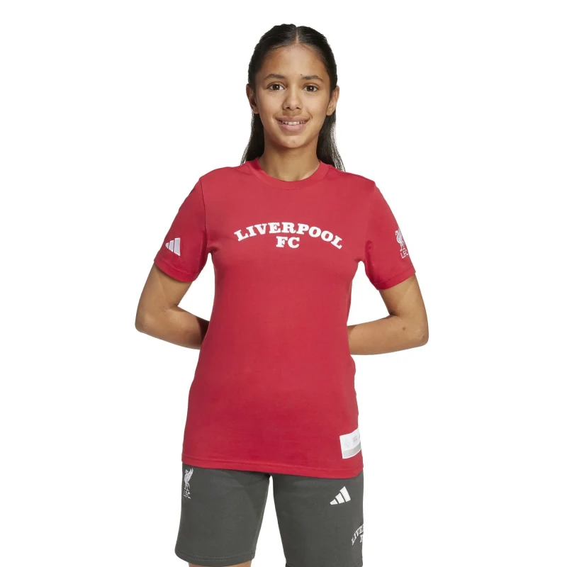 Image of Adidas Liverpool FC Kids T-Shirt Rouge Unisex 9/10 years