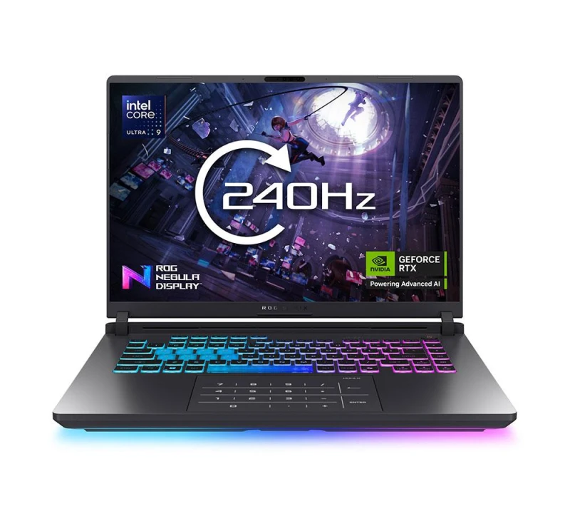 Image of ASUS ROG Strix G16 16" Gaming Laptop - Intel Core Ultra 9, RTX 5060, 1TB SSD, Black,Green 4711387987247