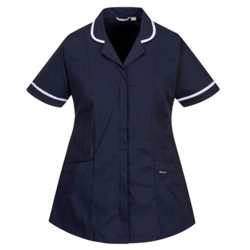 Image of Portwest Womens Stretch Classic Healthcare Tunic LW17NARL Colour: Navy