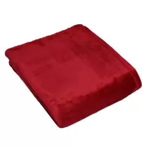 Image of Harlow Fleece Throw Red