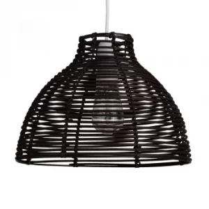 Image of Lobster Pot Basket Pendant Shade in Brown