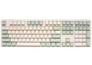 image of Ducky One3 Matcha keyboard USB UK English Beige