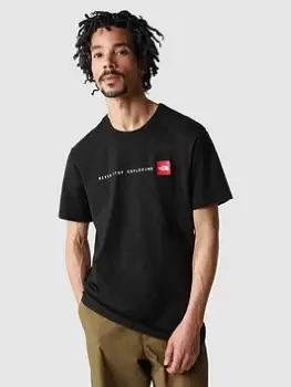 Image of The North Face Short Sleeve Never Stop Exploring T-Shirt - Black, Size L, Men