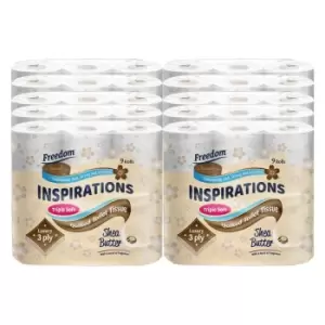 Image of 90 Rolls Of Freedom Inspirations Quilted Shea Butter - 3 Ply