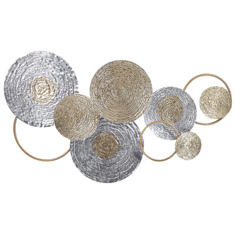 Image of Beliani Wall Decor Vanadium Metal 60 Cm Gold