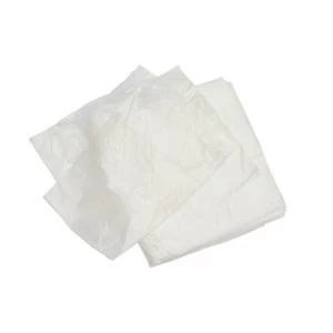 image of Square Bin Liners Lightweight 375x600x600mm White Pack of 100 390092