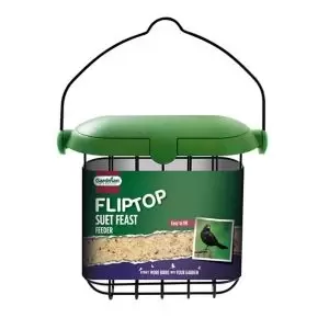 image of Westland Flip Top Steel Suet Block Bird Feeder