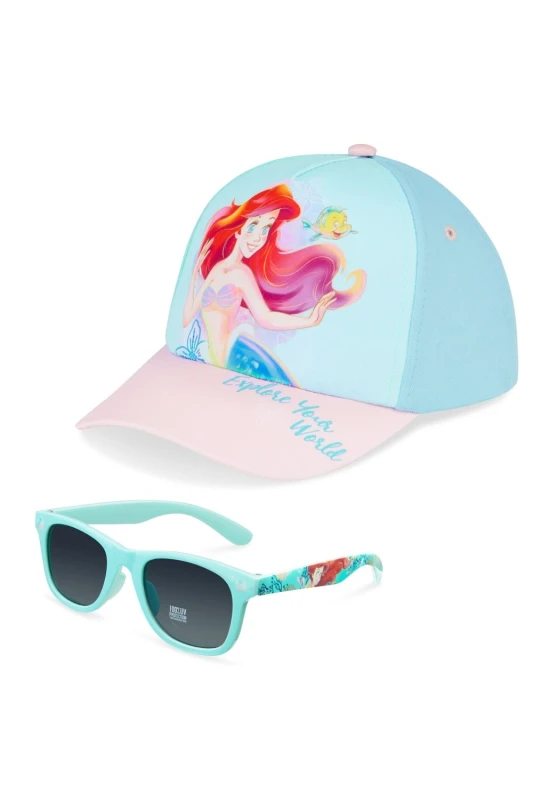 Image of Disney Little Mermaid Cap & Sunglasses Blue female