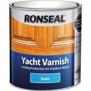 image of Ronseal Exterior Yacht Varnish Satin 250ml