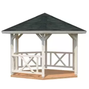 image of Palmako Betty 9.9 M2 Traditional Hexagonal Garden Gazebo