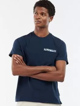 Image of Barbour Durnbridge Pocket T-Shirt - Navy
