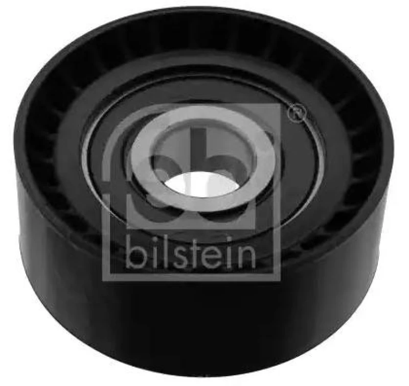 Image of FEBI BILSTEIN 100172 Idler Pulley Plastic Deflection/Guide Pulley,v-ribbed belt (312)