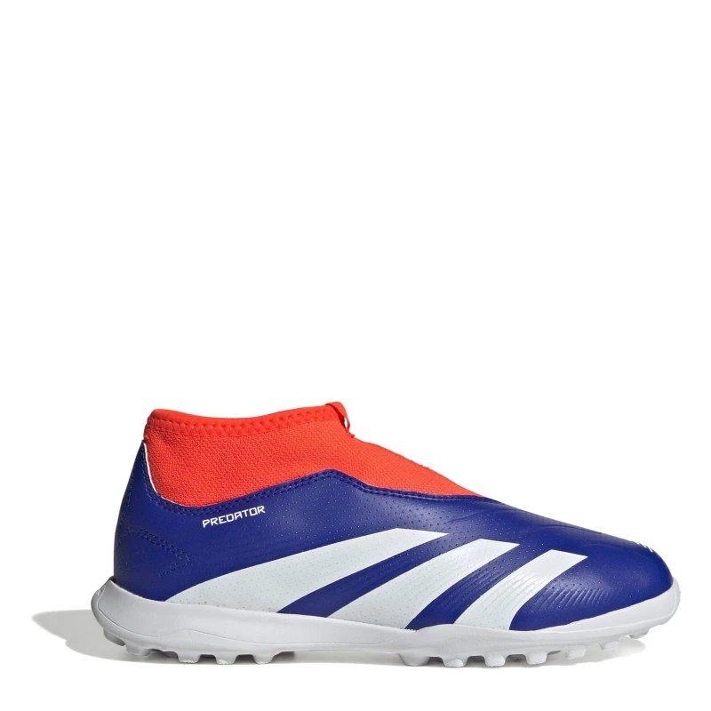 Image of adidas Predator League Juniors Laceless Astro Turf Football Boots Blue/White/Red unisex 3.5 (36)
