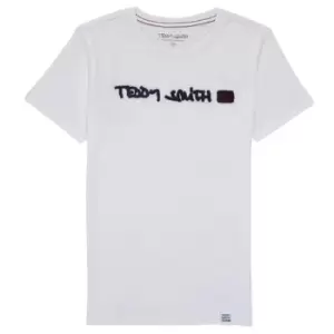 Image of Teddy Smith TCLAP boys's Childrens T shirt in White - Sizes 8 years,10 years,12 years,14 years