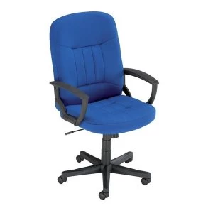 image of Trexus High Back Manager Armchair W500xD480xH465 580mm Backrest H620mm Blue