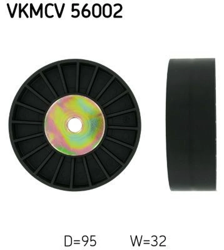 Image of SKF Deflection / guide pulley, V-ribbed belt SKF VKMCV 56002