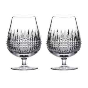 image of Waterford Connoisseur Lismore Diamond Brandy Balloon 0.485ltr Pair - Clear