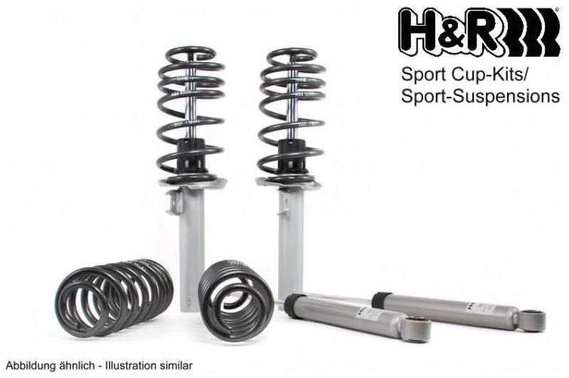Image of Suspension kit, coil springs / shock absorbers H&R 31016-1