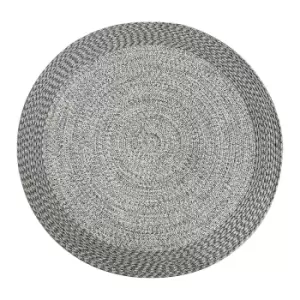 Image of Harbour Lifestyle Athena Indoor & Outdoor Round Rug - Shale Grey - 270Cm