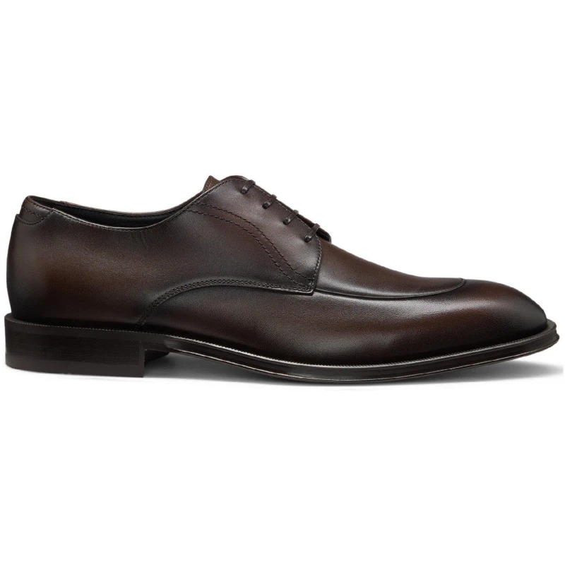Image of Boss Mens Derrek Derb Bupi Derby Shoes Dark Brown male 7.5 (41.5)
