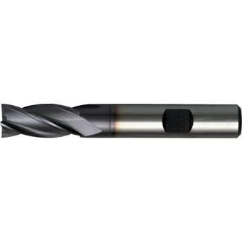 Image of 12.00MM HSS-Co 8% Weldon Shank Multi Flute End Mills - TiCN Coated