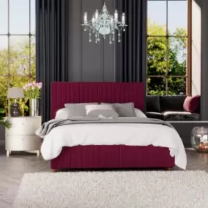 Image of Laurence Llewelyn-Bowen Laurence Llewelyn Bowen Estella Ottoman Storage Bed Plush Velvet Berry King