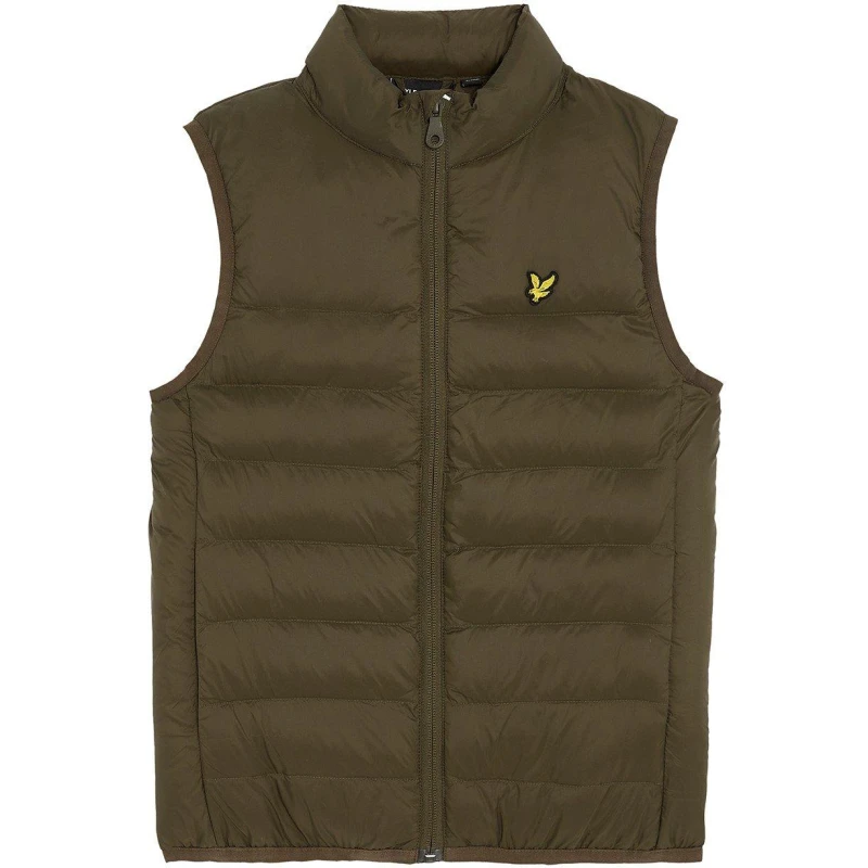 Image of Lyle and Scott Wadded Gilet Juniors - Green Green 3 - 4 Years