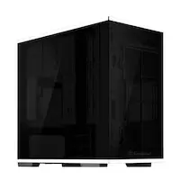 Image of sv4710679814018Silverstone Lucid LD01B Micro-ATX Case - Stainless Steel & Tempered Glass