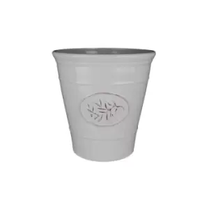 Image of Pair of Olive 30cm Cream Planter