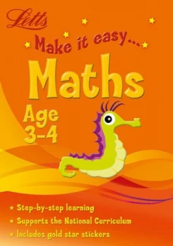 Image of Letts Make It Easy - Maths Age 3-4 by Paul Broadbent Paperback