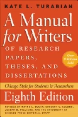 Image of manual for writers of research papers theses and dissertations chicago sty